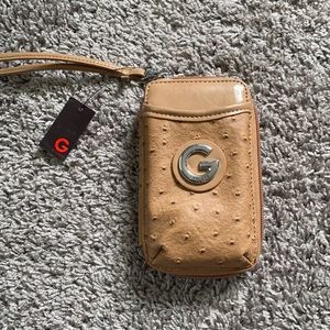 brown wallet from Guess